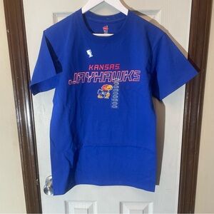 Hanes Blue Kansas Jayhawks Kids Tee